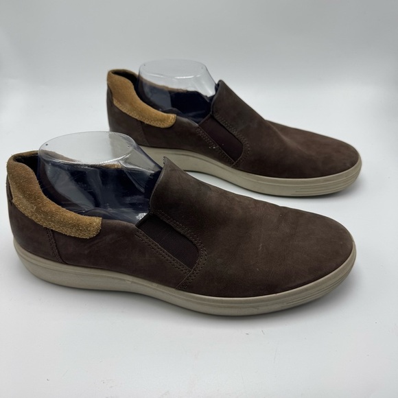 Ecco Soft 7 Slip On Loafer Mens Size 43 US 9/9.5 Brown Leather Comfort - Picture 3 of 10